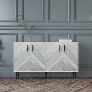 Tủ Gia công theo yêu cầu nhà hàng nhật Tủ rượu Tủ bát Tủ đựng đồ Tủ bếp phong cách phong cách châu Âu hiện đại - Hình 3