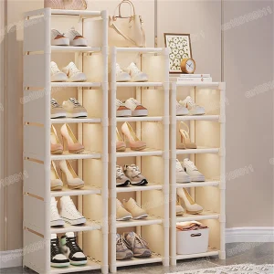Tủ Giá Để Giày Sắp Xếp Gấp 4-8 Lớp Góc Tường Có Giá Để Đồ Tiết Kiệm Không Gian Giá Để Giày Cho Tủ Quần Áo - Hình 2
