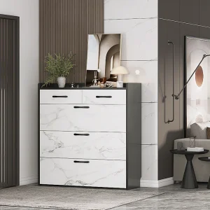 Tủ Giá Để Giày Siêu Mỏng Gia Đình Đèn Công Suất Lớn Căn Hộ Nhỏ Cao Cấp Tích Hợp Tủ Lối Vào - Hình 2