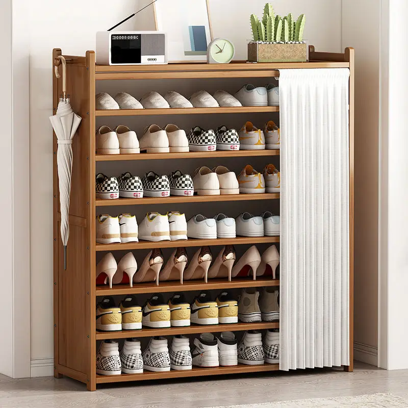 Tủ Giày Chống Bụi Dung Tích Lớn Dễ Dàng Lắp Đặt Móc Bên Dày Rèm Gấp Tự Do Phyllostachys Pubescens - Hình 2 Tủ Giày Chống Bụi Dung Tích Lớn Dễ Dàng Lắp Đặt Móc Bên Dày Rèm Gấp Tự Do Phyllostachys Pubescens - Hình 2