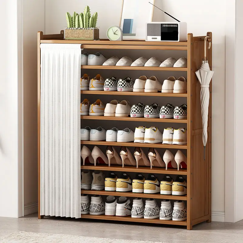 Tủ Giày Chống Bụi Dung Tích Lớn Dễ Dàng Lắp Đặt Móc Bên Dày Rèm Gấp Tự Do Phyllostachys Pubescens - Hình 3 Tủ Giày Chống Bụi Dung Tích Lớn Dễ Dàng Lắp Đặt Móc Bên Dày Rèm Gấp Tự Do Phyllostachys Pubescens - Hình 3
