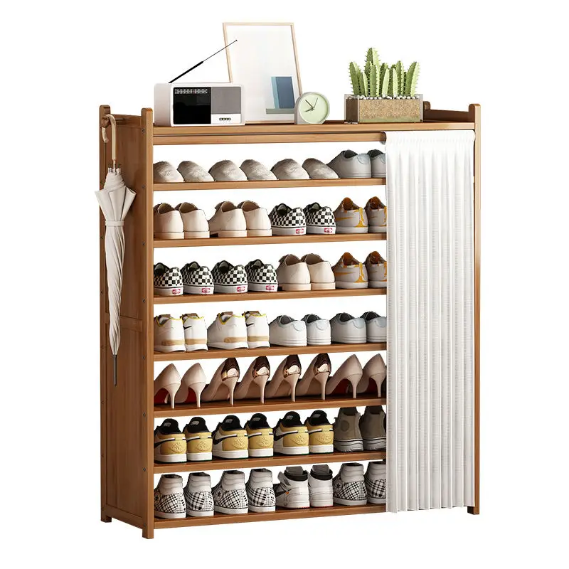 Tủ Giày Chống Bụi Dung Tích Lớn Dễ Dàng Lắp Đặt Móc Bên Dày Rèm Gấp Tự Do Phyllostachys Pubescens - Hình 4 Tủ Giày Chống Bụi Dung Tích Lớn Dễ Dàng Lắp Đặt Móc Bên Dày Rèm Gấp Tự Do Phyllostachys Pubescens - Hình 4
