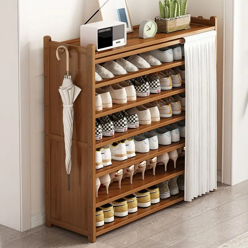 Tủ Giày Chống Bụi Dung Tích Lớn Dễ Dàng Lắp Đặt Móc Bên Dày Rèm Gấp Tự Do Phyllostachys Pubescens Tủ Giày Chống Bụi Dung Tích Lớn Dễ Dàng Lắp Đặt Móc Bên Dày Rèm Gấp Tự Do Phyllostachys Pubescens