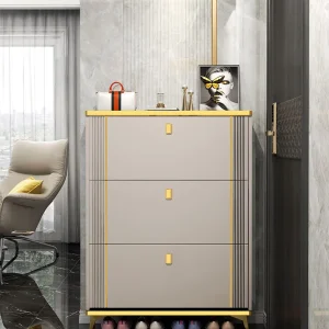 Tủ giày dạng xô lật, giá để giày đơn giản để tích hợp đồ tạo tác trong Tủ trước cửa dành cho hộ gia đình - Hình 4