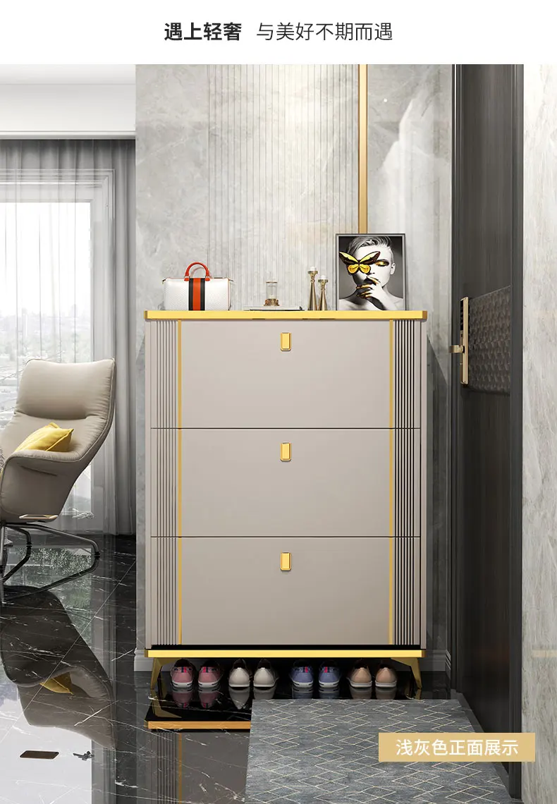 Tủ giày dạng xô lật, giá để giày đơn giản để tích hợp đồ tạo tác trong Tủ trước cửa dành cho hộ gia đình - Hình 4 Tủ giày dạng xô lật, giá để giày đơn giản để tích hợp đồ tạo tác trong Tủ trước cửa dành cho hộ gia đình - Hình 4