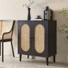 Tủ giày mây của Vine Weaver rất đơn giản và yên tĩnh. Tủ đựng đồ hiên nhà kiểu Nhật dành cho gia đình.
