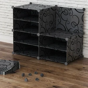 Tủ Giày Nhựa Trượt Tường Nhà Tổ Chức Tủ Quần Áo Di Động Tường Phòng Khách Cửa Gác Estanteria Đồ Nội Thất Tiết Kiệm Không Gian - Hình 2