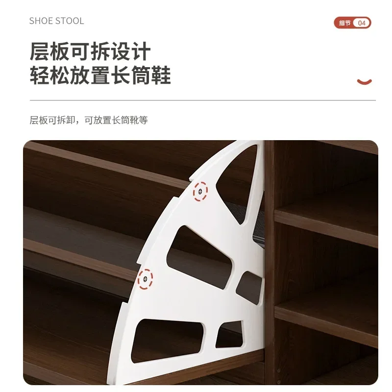 Tủ Giày Nữ Tủ Thay Đổi Phân Cửa Ngồi Một Có Thể Ngồi-Loại Nhỏ Túi Mềm Nhà Giày Mặc recibidor Nội Thất Hành Lang - Hình 4 Tủ Giày Nữ Tủ Thay Đổi Phân Cửa Ngồi Một Có Thể Ngồi-Loại Nhỏ Túi Mềm Nhà Giày Mặc recibidor Nội Thất Hành Lang - Hình 4