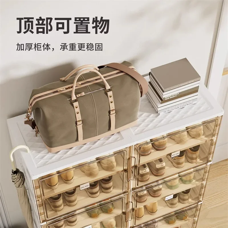 Tủ Giày Tủ Bảo Quản Giày Có Thể Gập Lại Không Cần Lắp Đặt Hộp Đựng Giày Nhựa Trong Suốt Bảo Quản Giá Gấp Giày Boot Cổ Ngắn AJ - Hình 4 Tủ Giày Tủ Bảo Quản Giày Có Thể Gập Lại Không Cần Lắp Đặt Hộp Đựng Giày Nhựa Trong Suốt Bảo Quản Giá Gấp Giày Boot Cổ Ngắn AJ - Hình 4