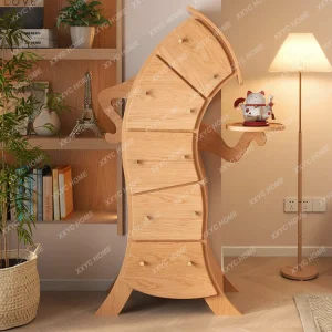 Tủ Gỗ Chắc Chắn Nĩa Eo Tủ Ngăn Kéo Sáng Tạo Quanh Co Tủ Bảo Quản Phòng Ngủ Tường Phòng Khách Đầu Nghiêng Tủ Khóa