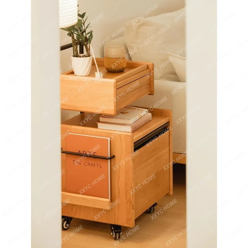Tủ Gỗ Chắc Chắn Tủ Đầu Giường Sofa Gỗ Bên Bàn Có Thể Tháo Rời Phòng Khách Xe Đẩy Đầu Giường - Hình 4 Tủ Gỗ Chắc Chắn Tủ Đầu Giường Sofa Gỗ Bên Bàn Có Thể Tháo Rời Phòng Khách Xe Đẩy Đầu Giường - Hình 4
