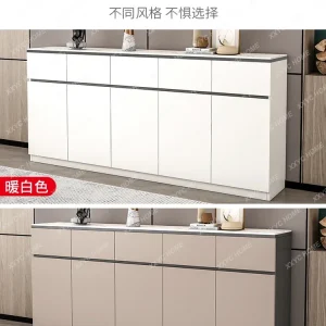 Tủ Gỗ Chắc Chắn Tủ Hiện Đại Đơn Giản Và Cao Cấp Đá Tủ Bếp Tường Phòng Khách Tủ Bảo Quản - Hình 4