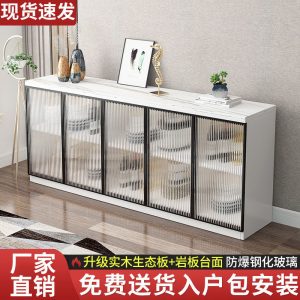 Tủ Gỗ Tủ búp phê đá phiến Tủ bếp hiện đại Tủ rượu tường phòng khách Tủ trà Tủ - Hình 2