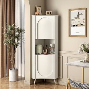 Tủ góc đá phiến mới phòng khách kệ đa năng đẹp tủ góc sang trọng thay đồ tủ trà tối giản hiện đại