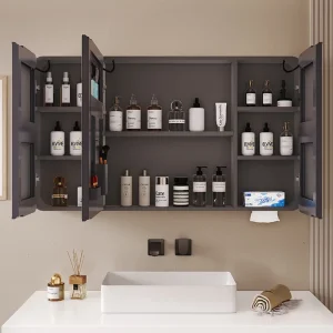 Tủ Gương Tủ Treo Tường Đèn Vanity Làm Đẹp Tủ Bảo Quản Góc Nhà Tổ Chức Armadi Da Soggiorno Trang Trí Phòng - Hình 3
