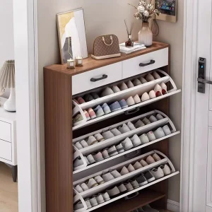 Tủ Hành Lang Trưng Bày Giá Để Giày Phòng Khách Tủ Di Động Thiết Kế Giá Để Giày Băng Ghế Dự Bị Hành Lang Szafka Na Buty Tiết Kiệm Không Gian Furnitur - Hình 2