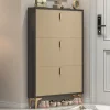 Tủ Hẹp Dọc Tủ Giày Lối Vào Hội Trường Gỗ Siêu Mỏng Tủ Giày Phòng Khách Armoire Chaussures Nội Thất ZY50XG