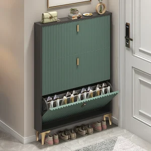 Tủ Hẹp Dọc Tủ Giày Lối Vào Hội Trường Gỗ Siêu Mỏng Tủ Giày Phòng Khách Armoire Chaussures Nội Thất ZY50XG - Hình 3