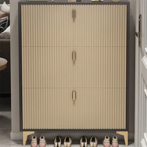 Tủ Hẹp Dọc Tủ Giày Lối Vào Hội Trường Gỗ Siêu Mỏng Tủ Giày Phòng Khách Armoire Chaussures Nội Thất ZY50XG - Hình 4