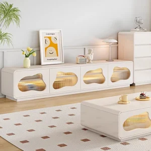 Tủ Hiện Đại Đơn Giản Bàn Đứng Phòng Khách Bảo Quản Nghệ Thuật Thiết Kế Tầng Hình Chữ Nhật Chân Tủ Gỗ Chắc Chắn Đẹp Nội Thất Mobili - Hình 2