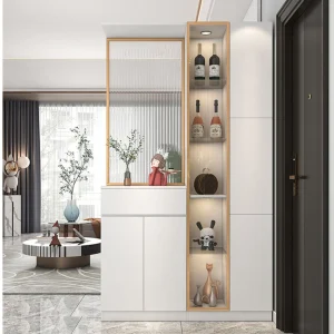 Tủ Hiện đại đơn giản bằng kính màn hình hiên nhà Tủ giày phòng thay đồ hội trường phòng khách - Hình 2