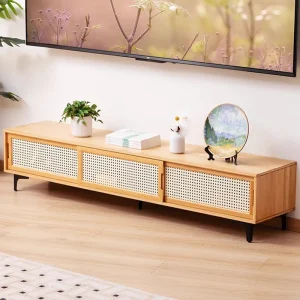 Tủ Hiện đại Đơn Giản Tủ Nghệ Thuật Phổ Quát Thiết Kế Phòng Khách Bàn Gỗ Chắc Chắn Sàn Sang Trọng Đứng Meubles Nội Thất Nhà - Hình 2