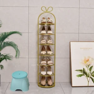 Tủ Hiện Đại Giá Để Giày Kim Loại Kệ Nhà Dọc Lối Vào Đồ Nội Thất Sắt Kệ Bảo Quản Vật Có Chân Đế Đơn Giản Tủ Giày - Hình 2