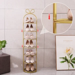 Tủ Hiện Đại Giá Để Giày Kim Loại Kệ Nhà Dọc Lối Vào Đồ Nội Thất Sắt Kệ Bảo Quản Vật Có Chân Đế Đơn Giản Tủ Giày - Hình 3