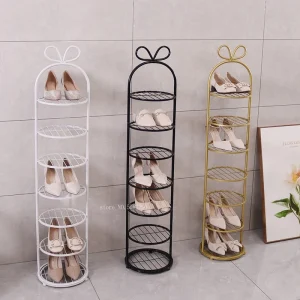 Tủ Hiện Đại Giá Để Giày Kim Loại Kệ Nhà Dọc Lối Vào Đồ Nội Thất Sắt Kệ Bảo Quản Vật Có Chân Đế Đơn Giản Tủ Giày - Hình 4
