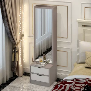 Tủ Hiện Đại Gương Trang Điểm Tầng Gương Đứng Tủ Đầu Giường Tích Hợp Phòng Ngủ Tủ Bảo Quản Lắp Gương - Hình 3