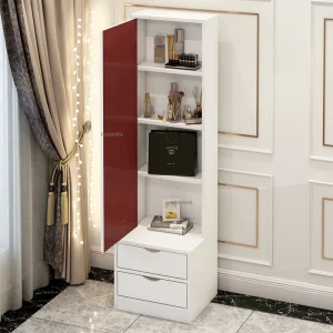 Tủ Hiện Đại Gương Trang Điểm Tầng Gương Đứng Tủ Đầu Giường Tích Hợp Phòng Ngủ Tủ Bảo Quản Lắp Gương - Hình 4
