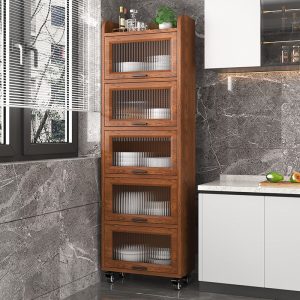 Tủ hiện đại tối giản nhà bếp tủ để đồ nhà hàng khách tủ để đồ tường nhà tủ đường may thay đồ - Hình 2