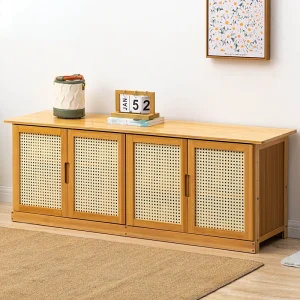 Tủ Hiện Đại Tối Giản Tủ Giày Chất Liệu Tre Giày Lưới Thoáng Khí Tủ Bảo Quản Cói Và Chống Bụi Đồ Nội Thất Cho Gia Đình