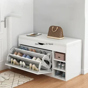 Tủ Hiện Đại Tủ Giày Bảo Quản Lối Vào Phân Lối Vào Hội Trường Tủ Giày Băng Ghế Trắng Phòng Khách Schoenenkast Nội Thất Gia Đình