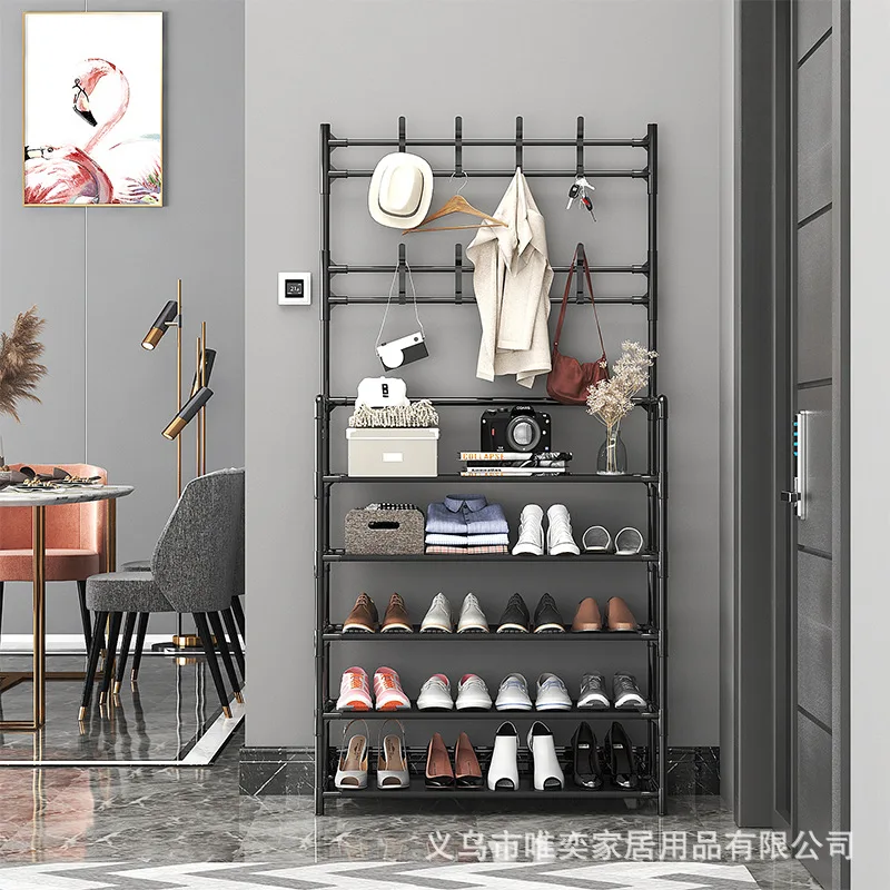 Tủ Hộ Gia Đình Lắp Đặt Đơn Giản Đa Năng Giày Và Mũ 1 Tầng Chống Bụi Nhiều Lớp Bảo Quản Giá Treo Áo - Hình 3 Tủ Hộ Gia Đình Lắp Đặt Đơn Giản Đa Năng Giày Và Mũ 1 Tầng Chống Bụi Nhiều Lớp Bảo Quản Giá Treo Áo - Hình 3