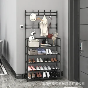 Tủ Hộ Gia Đình Lắp Đặt Đơn Giản Đa Năng Giày Và Mũ 1 Tầng Chống Bụi Nhiều Lớp Bảo Quản Giá Treo Áo