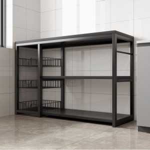 Tủ Kệ bếp Tủ Tủ đựng đồ đơn giản Tủ đồ gia đình rổ rau Tủ búp phê Tủ kệ giá đỡ - Hình 3