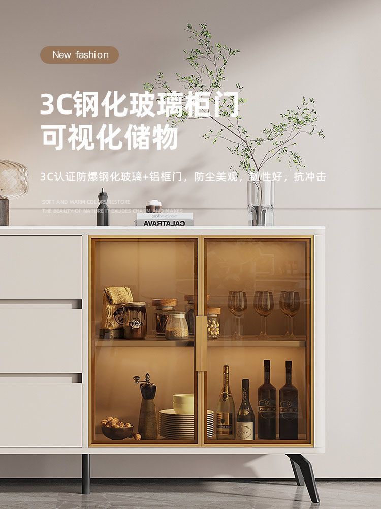 Tủ Kem gió đá bảng Tủ búp phê phòng khách hiện đại một bức tường Tủ rượu Tủ bếp - Hình 3 Tủ Kem gió đá bảng Tủ búp phê phòng khách hiện đại một bức tường Tủ rượu Tủ bếp - Hình 3