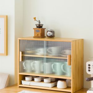 Tủ Kiểu Nhật Bản Để Bàn Tủ Bếp Tủ Bảo Quản Mặt Bàn Cửa Kính Tủ Giá Cà Phê Bảo Quản Tủ Bộ Trà