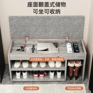 Tủ L Giá Giày Cửa Nhà Ngồi Đơn Giản Tủ Giày Bảo Quản Giá Đựng Đồ Giày - Hình 4