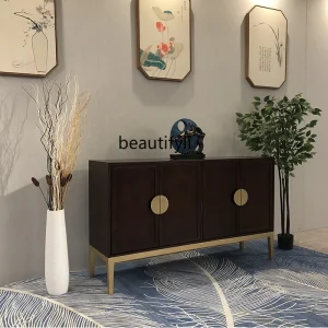 Tủ Mới Phong Cách Trung Hoa Sang Trọng Gỗ Chắc Chắn Lối Vào Tủ Tủ Hội Trường Tủ phong cách Châu Âu Phòng Khách Tủ Giày - Hình 2