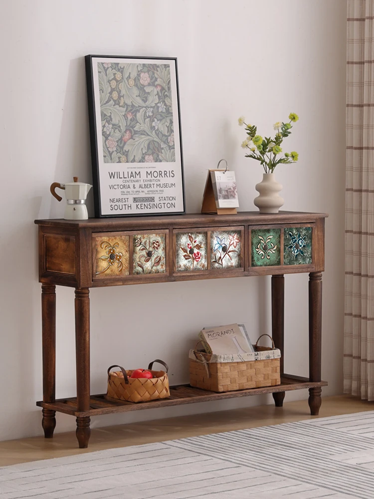 Tủ Mỹ Gỗ Chắc Chắn Tay Cầm Bàn Nhà Hành Lang Vào Hành Lang Bàn Hoa Văn Retro Nội Thất Phòng Khách Lối Vào Tay Cầm Tủ - Hình 2 Tủ Mỹ Gỗ Chắc Chắn Tay Cầm Bàn Nhà Hành Lang Vào Hành Lang Bàn Hoa Văn Retro Nội Thất Phòng Khách Lối Vào Tay Cầm Tủ - Hình 2