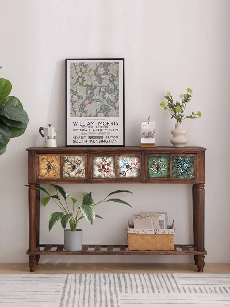 Tủ Mỹ Gỗ Chắc Chắn Tay Cầm Bàn Nhà Hành Lang Vào Hành Lang Bàn Hoa Văn Retro Nội Thất Phòng Khách Lối Vào Tay Cầm Tủ - Hình 3 Tủ Mỹ Gỗ Chắc Chắn Tay Cầm Bàn Nhà Hành Lang Vào Hành Lang Bàn Hoa Văn Retro Nội Thất Phòng Khách Lối Vào Tay Cầm Tủ - Hình 3
