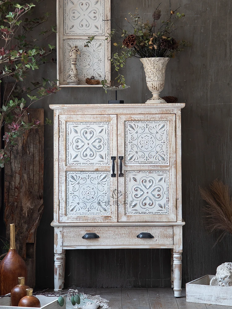 Tủ Mỹ retro gỗ nguyên khối khắc cũ phòng khách hiên trang trí Tủ phòng ngủ Tủ khóa - Hình 2 Tủ Mỹ retro gỗ nguyên khối khắc cũ phòng khách hiên trang trí Tủ phòng ngủ Tủ khóa - Hình 2