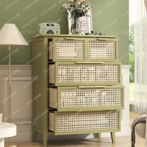Tủ Năm Xô Quần Áo Phòng Ngủ Tủ Ngăn Kéo Đầu Giường Tủ Mặt Trước Nội Thất Tường Phòng Khách - Hình 2