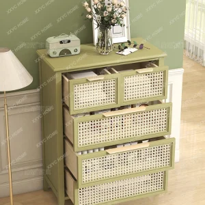 Tủ Năm Xô Quần Áo Phòng Ngủ Tủ Ngăn Kéo Đầu Giường Tủ Mặt Trước Nội Thất Tường Phòng Khách - Hình 3