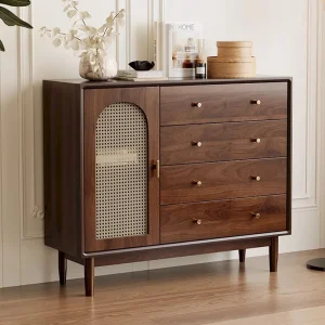 Tủ Ngăn Kéo Bảo Quản Tủ Phòng Khách Di Động Retro Thiết Kế Tủ Tivi Đa Năng phong cách Châu Âu Tiết Kiệm Không Gian Cajoneras Đồ Nội Thất - Hình 2