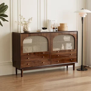 Tủ Ngăn Kéo Bảo Quản Tủ Phòng Khách Di Động Retro Thiết Kế Tủ Tivi Đa Năng phong cách Châu Âu Tiết Kiệm Không Gian Cajoneras Đồ Nội Thất