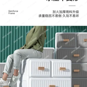 Tủ Ngăn Kéo Nhựa Tủ Bảo Quản Tủ Bảo Quản Nhà Phòng Khách Hiện Đại Tối Giản Tủ Đầu Giường - Hình 2