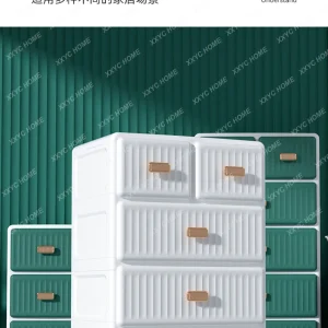 Tủ Ngăn Kéo Nhựa Tủ Bảo Quản Tủ Bảo Quản Nhà Phòng Khách Hiện Đại Tối Giản Tủ Đầu Giường - Hình 3